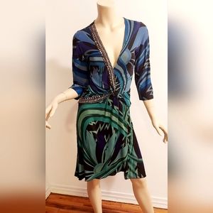 RARE Vtg Pucci Embellished dress circa 1980